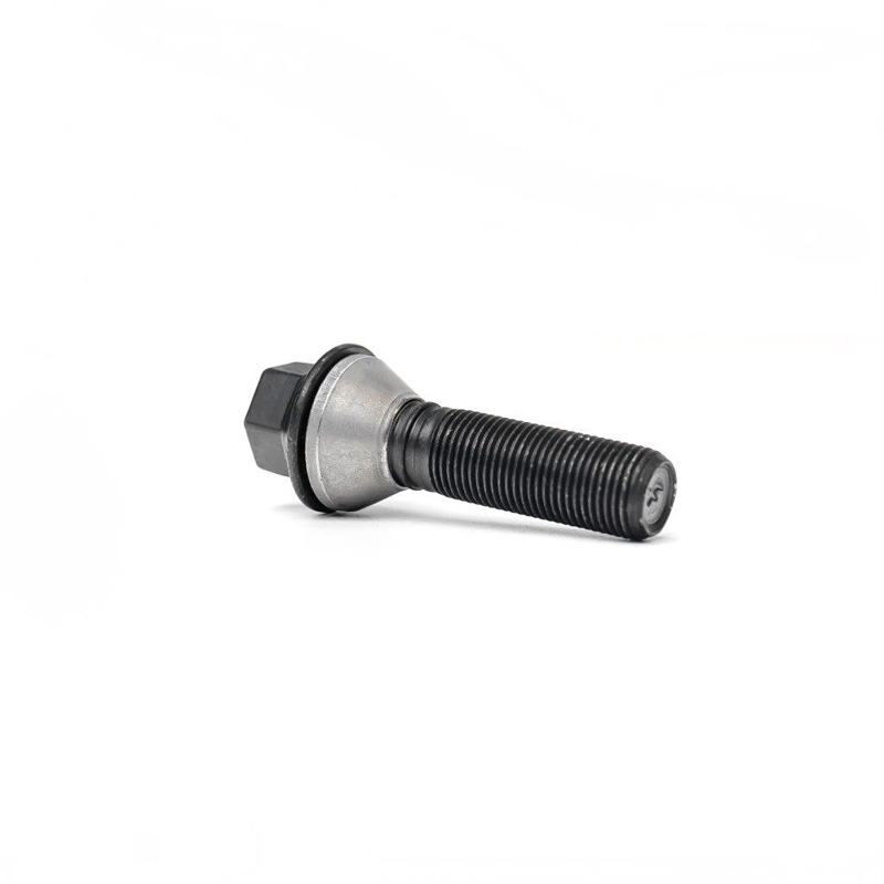 H&R Wheel bolt Taper-Head with movable cone M14x1.50 - Length 50,5mm - Black