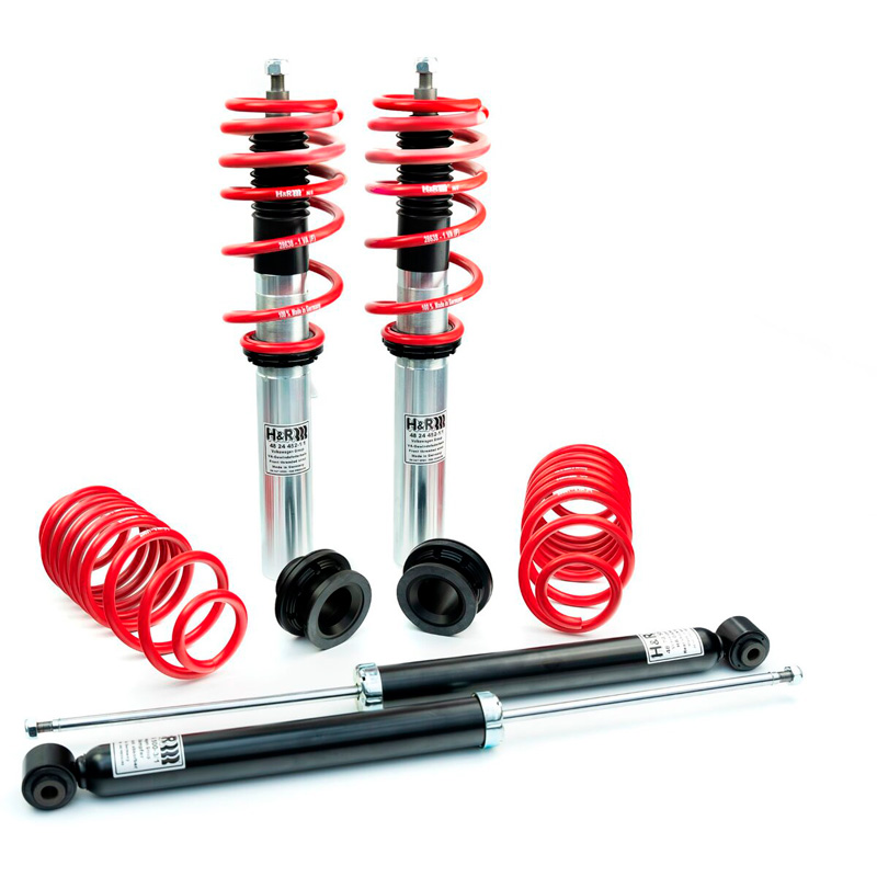 H&R Monotube Schroefset  Volkswagen Golf VIII Variant (CD), Skoda Octavia Combi (NX) & Seat/Cupra Leon Sportstourer (KL) VA35-50/AA30-50 - 2WD (Multilink) Ø 55mm 2019- VA-Last vanaf 1000kg - incl. Stilleggingssysteem