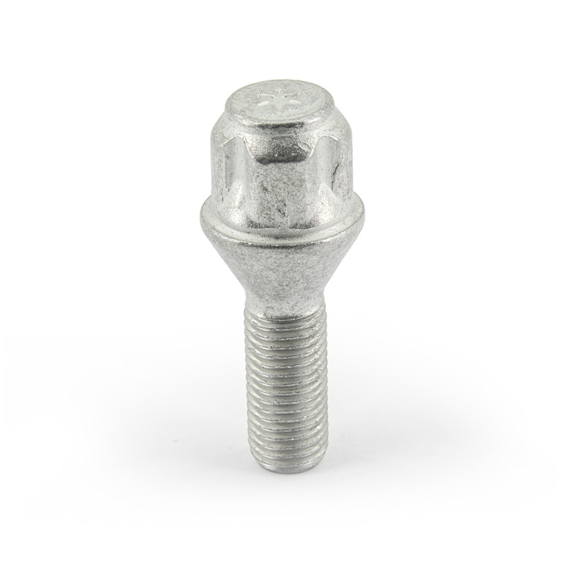 H&R Felgenschloss-Set M12x1.50x28mm Kegelbund - 4 Felgenschloss-Schrauben inkl. Adapter