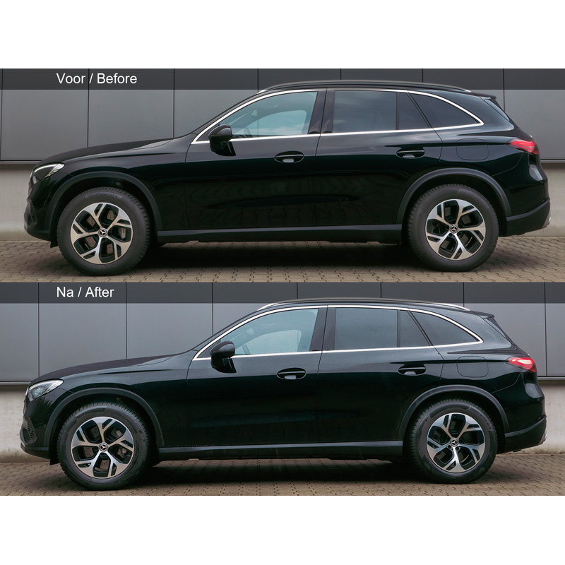 H&R Tieferlegungsfedern passend für Mercedes GLC (X254) & GLC Coupé (C254) 300e/300de/400e Plug-in-Hybrid 4MATIC nur mit adaptiver Dämpfung/Komfortfahrwerk 2022- - VA30/HA35mm
