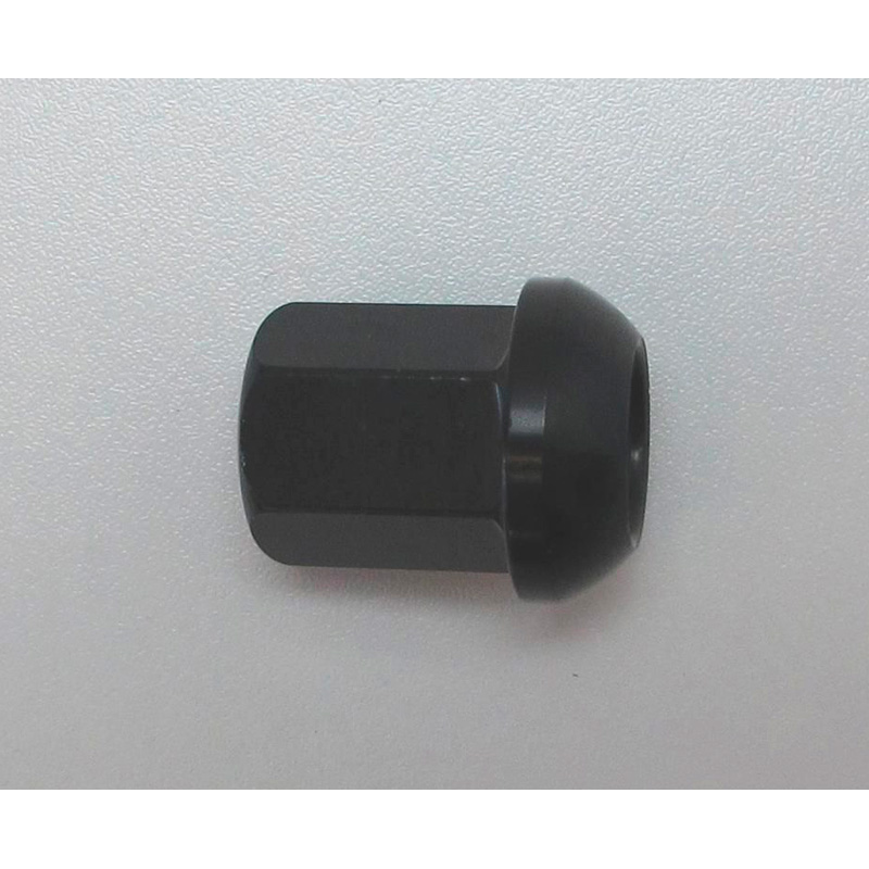 Plug Nut R14 H&R Wheel nut rounded R14 M14x1.50 - Length 32mm - Black closed | HRB145012