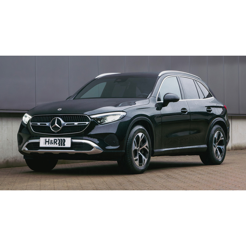 H&R Tieferlegungsfedern passend für Mercedes GLC (X254) & GLC Coupé (C254) 300e/300de/400e Plug-in-Hybrid 4MATIC nur mit adaptiver Dämpfung/Komfortfahrwerk 2022- - VA30/HA35mm
