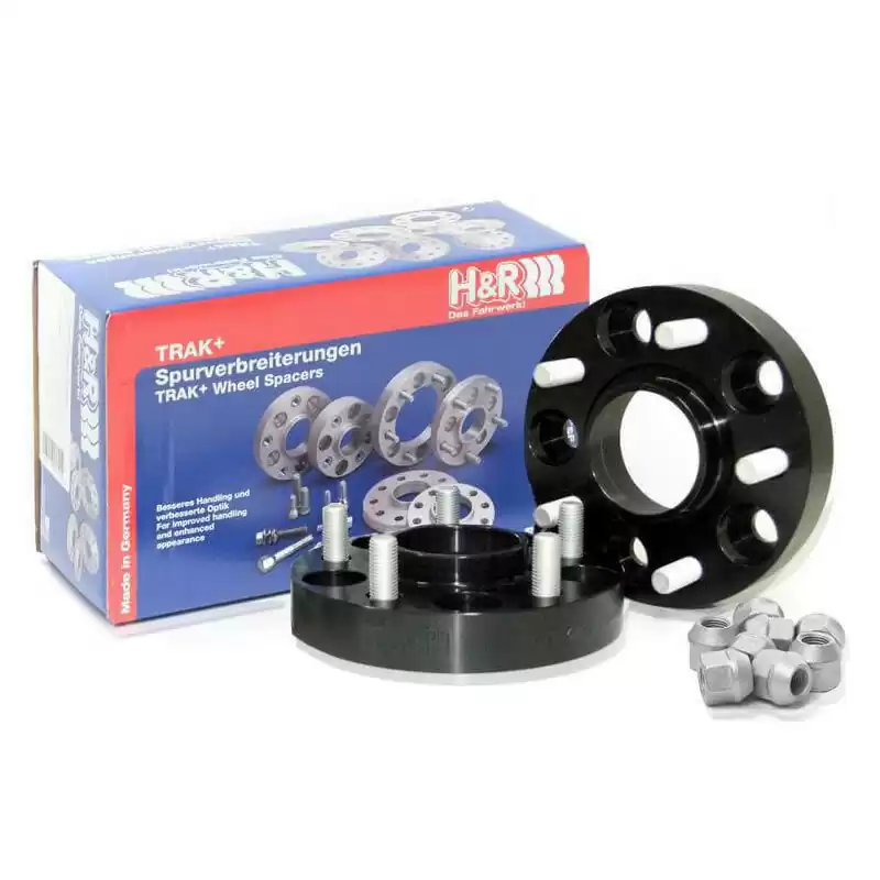 H&R Wheel Spacers 53mm 5x130 - Hub 71,6mm - Bolt size M14x1,5 -  Porsche - Black
