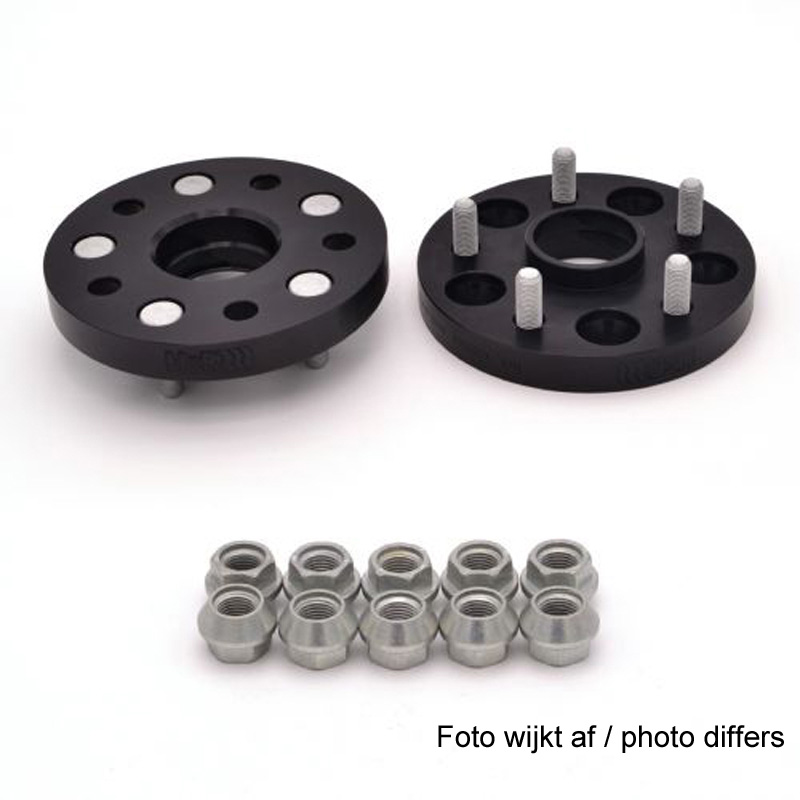 H&R Wheel Spacers 21mm 5x130 - Hub 71,6mm - Bolt size M14x1,5 -  Porsche - Black